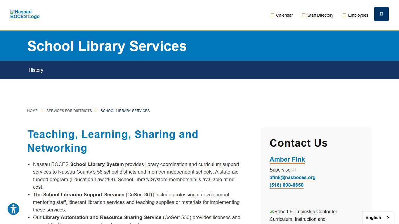 School Library Services - Nassau BOCES
